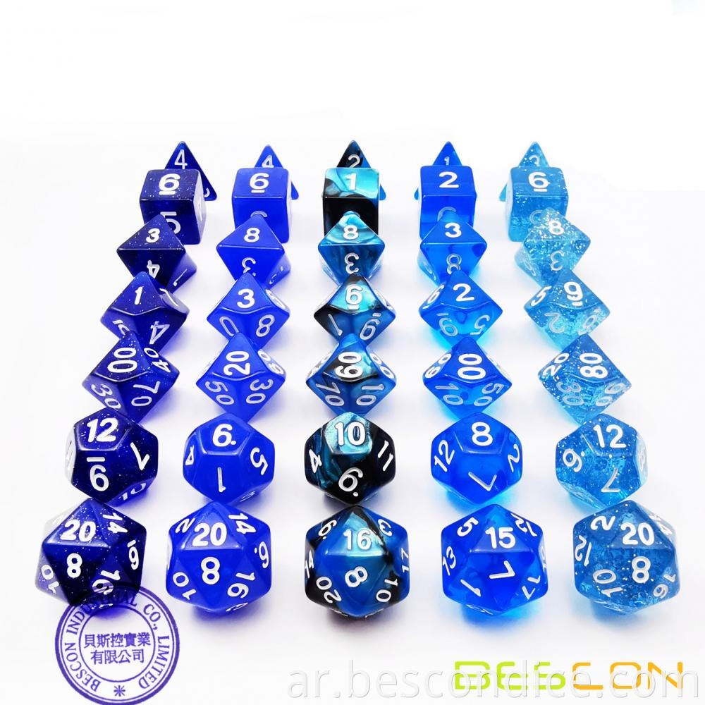 Assorted Colored Dnd Two Color For Dungeons And Dragons Dnd Rpg Dice 3